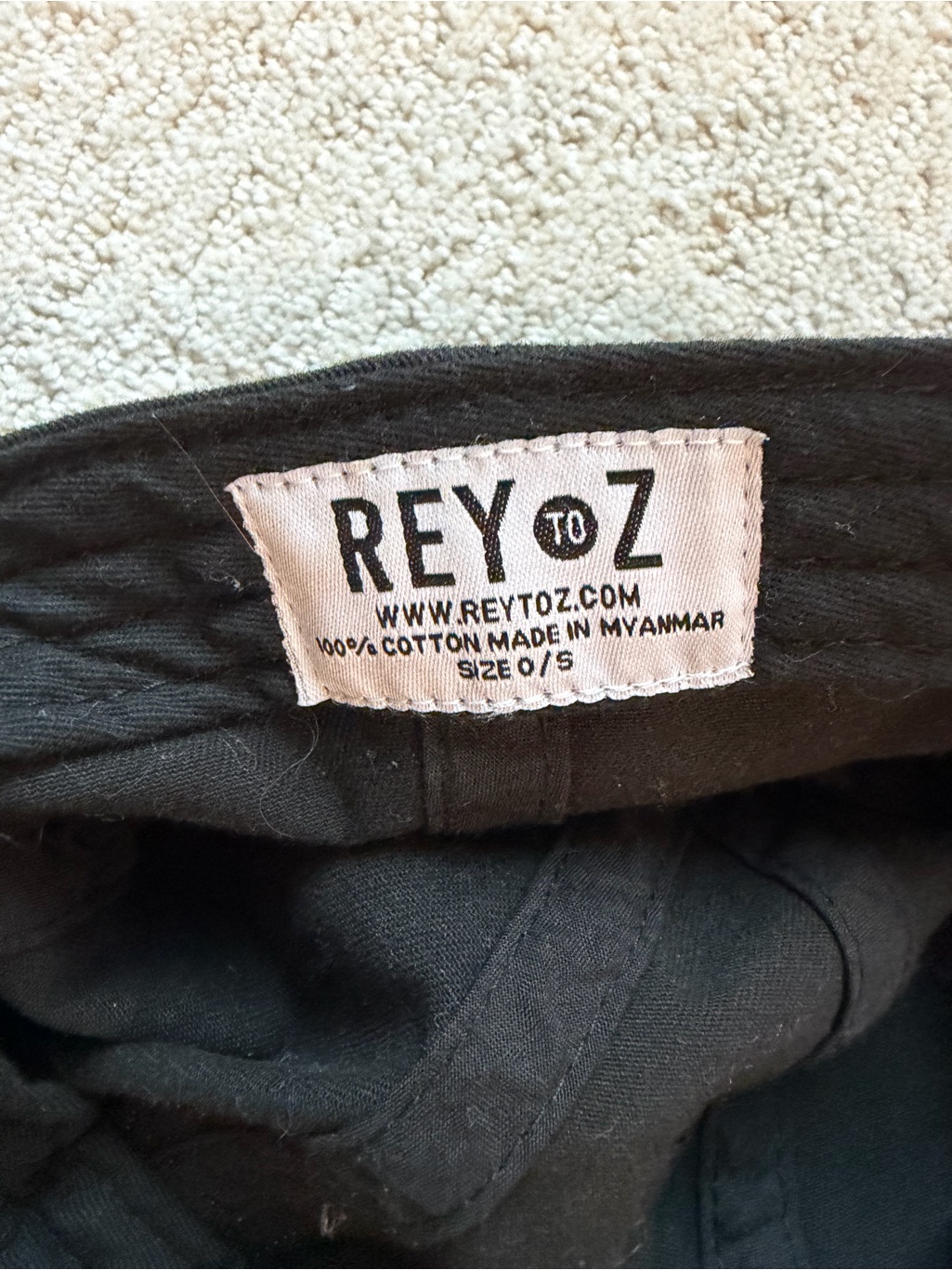 Rey To Z Kids Black Initial Baseball Hat — image 2 of 2